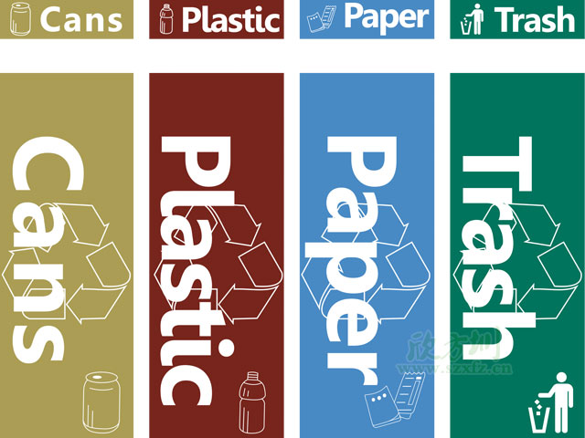 垃圾桶圖標及分類標識有哪些？